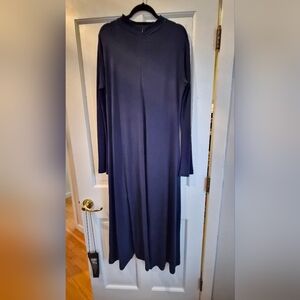 Meg Elegant Navy Long Sleeve Dress